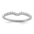 Sterling Silver Rhodium-Plated 0.09ct Diamond Wrap Ring, 1 mm