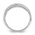 Sterling Silver Rhodium-Plated 0.18ct Diamond Women'S Band Ring - View 2