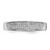Sterling Silver Rhodium-Plated 0.18ct Diamond Women'S Band Ring - View 5