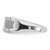 Sterling Silver Rhodium-Plated 0.189ct Diamond Women'S Band Ring - View 4