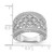 Sterling Silver Rhodium-Plated Fancy 0.34ct Diamond Band Ring - View 3