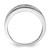 Sterling Silver Rhodium-Plated 0.288ct Diamond. Men'S Band Ring - View 2