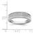 Sterling Silver Rhodium-Plated 0.288ct Diamond. Men'S Band Ring - View 4