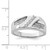 Sterling Silver Rhodium-Plated 0.324ct Diamond Men'S Ring - View 4
