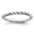 Sterling Silver Stackable Twist Ring, 2 mm