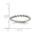 Sterling Silver Stackable Twist Ring, 2 mm - View 3