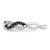 White Night Sterling Silver Rhodium-Plated Black and White Criss Cross 0.3ct Diamond Ring, 2 mm - View 3