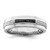White Night Sterling Silver Rhodium-Plated White and Black 0.12ct Diamond Men'S Ring, 6 mm