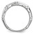 White Night Sterling Silver Rhodium-Plated Black 0.4ct Diamond Men'S Ring, 7.65 mm - View 2