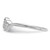 Sterling Silver Rhodium-Plated 0.113ct Diamond Double Heart Promise Ring, 2 mm - View 3