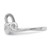 Sterling Silver Rhodium-Plated 0.009ct Diamond Love Ring, 2 mm - View 3