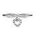 Sterling Silver Rhodium-Plated 0.05ct Diamond Heart Dangle Ring, 2 mm - View 5