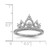 Sterling Silver Rhodium-Plated 0.295ct Diamond Crown Ring, 2 mm - View 4