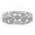 Sterling Silver Rhodium-Plated 0.026ct Diamond Ring, 2 mm - View 5