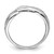 Sterling Silver Rhodium-Plated 0.01ct Diamond Ring - View 2