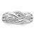 Sterling Silver Rhodium-Plated 0.01ct Diamond Ring - View 5