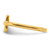 Sterling Silver Yellow Gold-Tone Sideways Cross Ring - View 4
