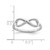 Sterling Silver Rhodium-Plated Infinity Ring, 6 mm - View 4