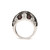 Sterling Silver & Black Rhodium Lab-Created Ruby & Cubic Zirconia Ring, 19 mm - View 2