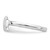Sterling Silver Rhodium-Plated Polished Dolphin Ring, 1.7 mm - View 3