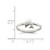 Sterling Silver Rhodium-Plated Polished Dolphin Ring, 1.7 mm - View 4