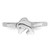 Sterling Silver Rhodium-Plated Polished Dolphin Ring, 1.7 mm - View 5