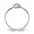 Sterling Silver Rhodium-Plated Polished Ladybug Ring, 1.6 mm - View 2
