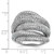 Sterling Shimmer Sterling Silver Rhodium-Plated 536 Stone Pavé Cubic Zirconia Ring - View 4