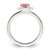 Sterling Silver Polished Pink Cubic Zirconia Candy Ring, 1.5 mm - View 2