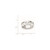 Sterling Silver Brushed And Polished Cubic Zirconia Ring - View 3