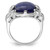 Sterling Silver Rhodium-Plated Lapis Lazuli Ring - View 2