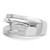 Sterling Silver Rhodium-Plated Brushed Ring - View 4