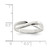 Sterling Silver Polished Twist Ring, 2 mm - View 2