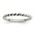 Sterling Silver Antiqued Twisted 1.75 mm Women'S Ring