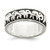 Sterling Silver Polished and Antiqued Elephants Ring