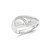 Sterling Silver Polished Cubic Zirconia Dome Ring