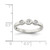 Sterling Silver Polished Cubic Zirconia Ring - QR6172 - View 4