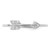 Sterling Silver Rhodium-Plated Polished Cubic Zirconia Arrow Ring, 1.3 mm - View 5