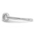 Sterling Silver Rhodium-Plated Polished Cubic Zirconia Infinity Ring, 1.8 mm - View 3