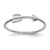 Sterling Silver Rhodium-Plated Polished Arrow Ring, 1.5 mm