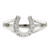 Sterling Silver Polished Cubic Zirconia Horseshoe Ring, 1.6 mm - View 5