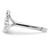 Sterling Silver Rhodium-Plated Polished Music Note Ring, 1.5 mm - View 3