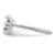 Sterling Silver Rhodium-Plated Polished Anchor Ring, 1.35 mm - View 3