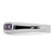 Sterling Silver Polished Purple Cubic Zirconia Ring, 3 mm - View 3