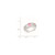 Sterling Silver Pink Cubic Zirconia Oval Ring - View 3