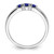 Sterling Silver Rhodium-Plated Polished Sapphire Ring - View 2