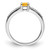 Sterling Silver Rhodium-Plated Citrine and White Topaz Ring - View 2