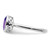 Sterling Silver Rhodium-Plated Polished Amethyst Oval Ring - View 3