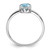 Sterling Silver Rhodium-Plated Polished Peridot Oval Ring - View 2