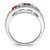 Sterling Silver Rhodium-Plated Amethyst/Citrine/Blue Topaz/Garnet/Peridot Ring - View 2